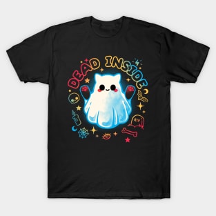 Cat ghost dead inside T-Shirt